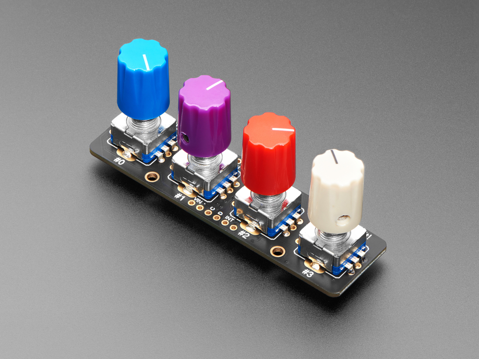 Adafruit I2C Quad Rotary Encoder Breakou