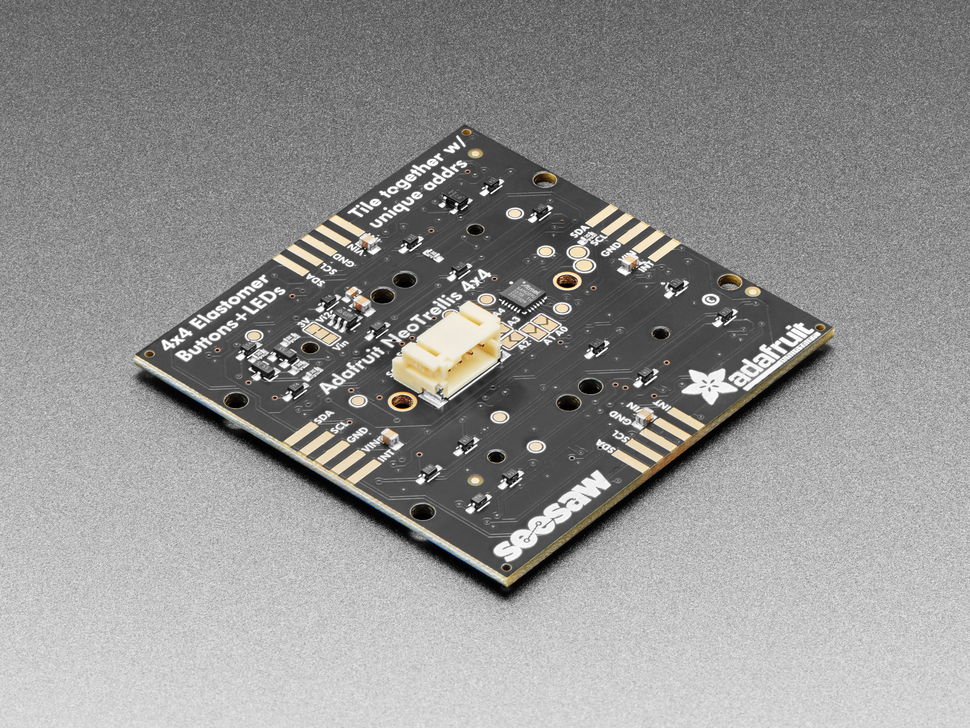 Adafruit NeoTrellis RGB Driver PCB 4x4